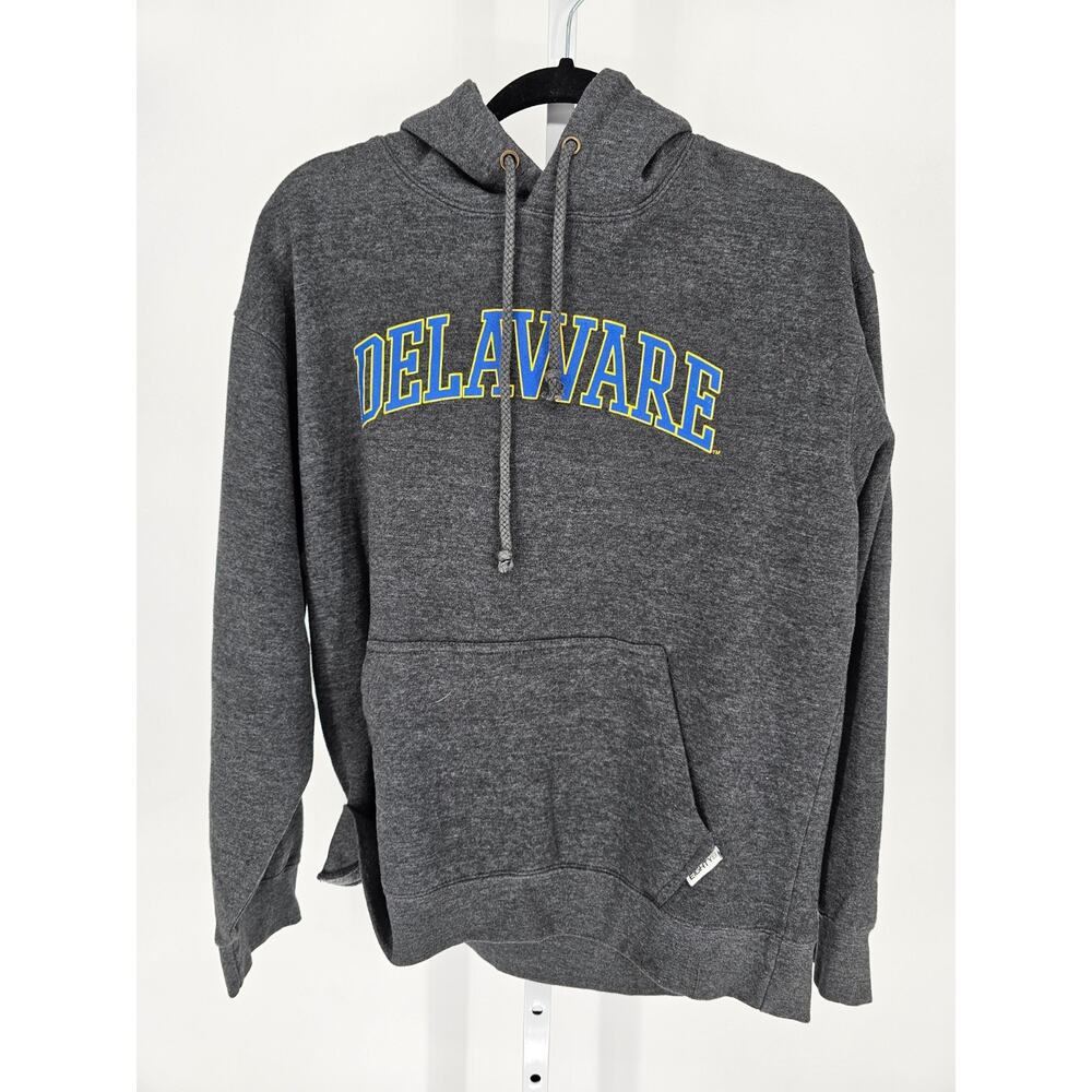 University of Delaware Mens Sz M Pullover Hoodie Sweatshirt Gray Blue